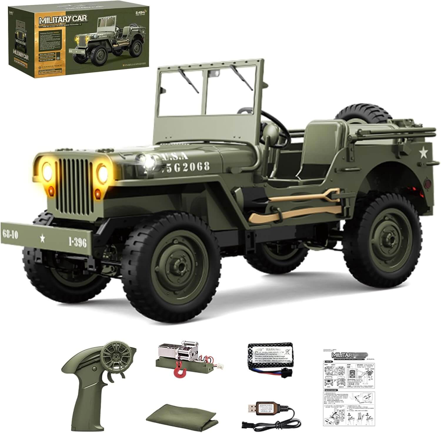 Willys 4x4 Offroad RC Jeep – Rechargeable Remote Control Car with Rugged Design for Kids & Adults | Free Delivery UAE Willys 4x4 Offroad RC Jeep – Rechargeable Remote Control Car with Rugged Design for Kids & Adults | Free Delivery UAE